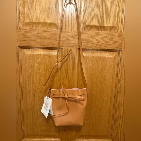 Leather Bags Mansur Gavriel Bucket Bag Cammello NWT Mansur